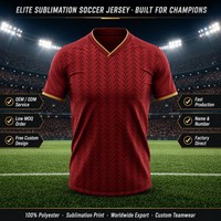 Setelan Jersey Sepak Bola Lengan Pendek Pola Daun Poliester 26/27 untuk Turnamen Liga Klub dengan Cetak Lencana Nama Kustom