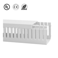 Sistema de conducto de cable de PVC sólido Canalización de cable de color plástico y accesorios de cableado Varios tamaños disponibles
