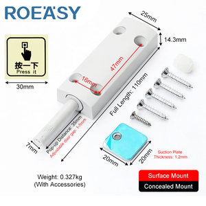 Chiusura <span class=keywords><strong>a</strong></span> Scomparsa Magnetica Senza Maniglia Push-to-Open per Ante di Armadi Domestici - Product Image 3