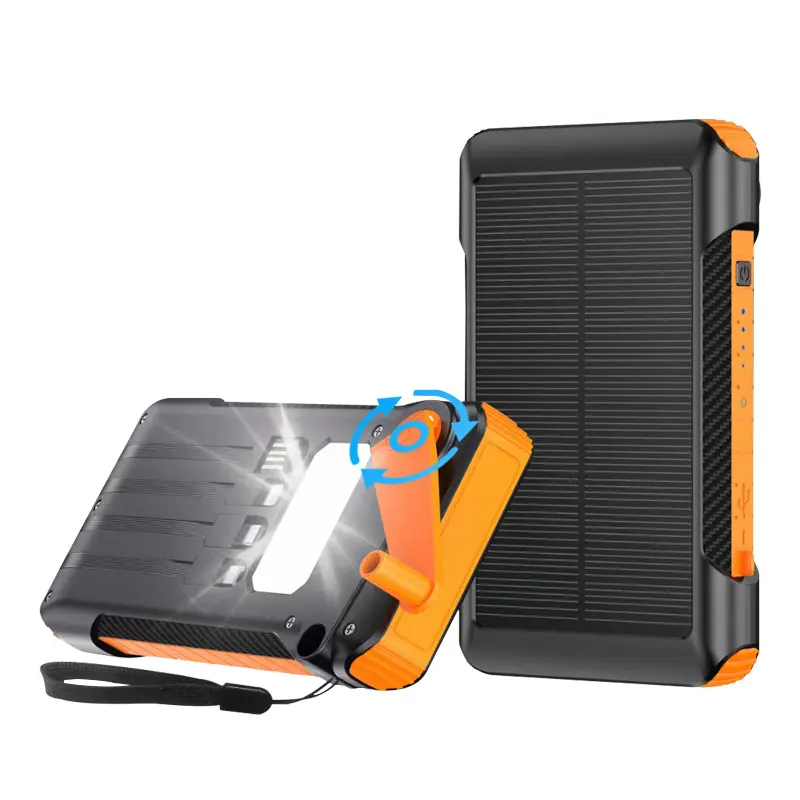 2023 new arrivals trending products outdoors portable solar power bank 20000mah power supplies powerbank