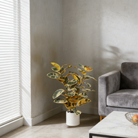 Plante artificielle en caoutchouc de qualité supérieure Nifloral, variée, en gros, faux arbre en pot pour la décoration intérieure