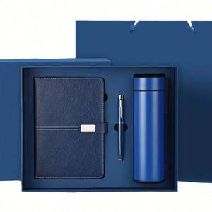 Wholesale Luxury Custom Corporate Gift Set Pu Leather Notebook Pen <b>Cup</b> Personalized Silk Screen Printed Business Gifts - Product Image 1