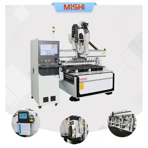 MISHI High speed CNC Router 3 axis 4*8 ft automatic woodworking machine 1325 ATC cnc engraving carving machine