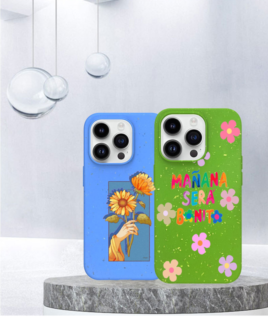 100% Biodegradable Eco Friendly Wheat Straw Phone Case Custom Design for Iphone 17 Magnetic Mobile Phones Accessories Case