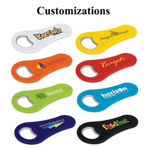 Ouvre-<span class=keywords><strong>bouteille</strong></span> de bière en plastique ABS plat personnalisé avec logo imprimé, aimant intégré, promotionnel, pour bars et usines - Product Image 3