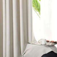 Rideaux à œillets Innermor de luxe modernes en faux lin polyester, style européen-américain, personnalisables, pour grandes fenêtres