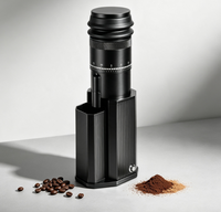 Moulin à café électrique portable en acier inoxydable pour camping, réglage de mouture ajustable, meule conique, capacité 25g, mini-machine