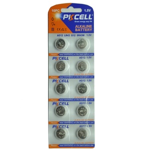 Alkaline Nút Di Động 1.5V Ag12 <span class=keywords><strong>Lr43</strong></span> 186 301 386 A76 L1142 Lr1142 Lr4 100MAh Watch Pin Ag - Product Image 6