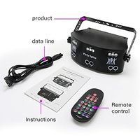 Projecteur de scène mobile YSH 15 Eye RGBW LED et laser pour DJ, discothèque, avec contrôle DMX-512 et angle de faisceau de 150°