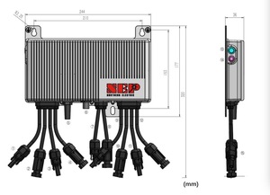 Convertidor CC-CC NEP BDS-1000 con Transformador de 800/1000W para Sistema de Almacenamiento de Energía en Baterías Conectado a la Red - Product Image 5