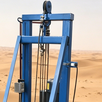Petite foreuse télescopique électrique 220V pour puits d'eau de 80m de profondeur, machine de forage de puits, machine de pieutage pour la construction, usage domestique et agricole