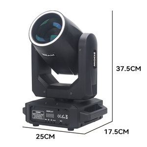 NOUVEAU Mini projecteur LED 200W 18 prismes <span class=keywords><strong>11</strong></span> GOBO Spot Moving Head Light 13/15CH pour parc à thème KTV Salle privée & Scène de discothèque - Product Image 5