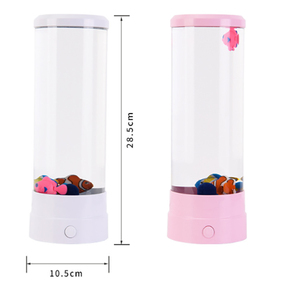 Modern LED Water <strong>Bubble</strong> <strong>Fish</strong> Aquarium Mood <strong>Lamp</strong> with Multicolor Night Light Battery/USB Powered Tabletop Middle Size - Product Image 4