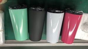 16oz inoxidable aislado al vacío de doble pared taza de viaje botella de bebidas Taza Termo Color personalizable con tapa - Product Image 3