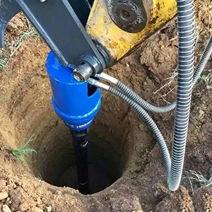 Tarière hydraulique pour pelle médiatempèreuse Rb Bucket 8t 20t, diamètre 200-600mm, pour fondations, certifiée CE, avec moteur et engrenage OEM, à prix bas - Product Image 2
