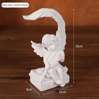 Ornements d'Ange Rétro Européens, Statues en Résine et Plâtre Américaines, Sculptures de Petits Anges, Décorations de Bureau Françaises, Accessoires