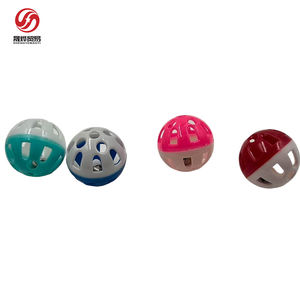 Fonte all'ingrosso della fabbrica di 3.8CM eco-friendly in plastica giocattolo per gatti piccola palla con campana per gattino gatto di intrattenimento Jingle gatto giocattolo - Product Image 6