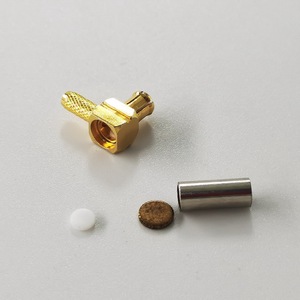 Разъем MCX (штекер) угловой обжимной для кабелей RG316, RG174, диапазон 6 ГГц, для радиочастотных систем - Product Image 3