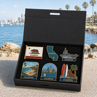 Coffret Cadeau Personnalisé de Pins en Émail San Diego, Incluant un Pin de Revers Thème Porte-avions Midway et Plage La Jolla, et un Ensemble de Badges Souvenirs Touristiques