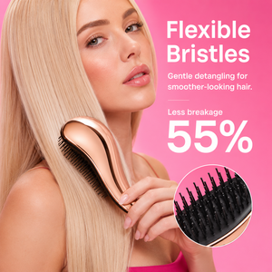 <span class=keywords><strong>Spazzola</strong></span> per <span class=keywords><strong>Capelli</strong></span> Personalizzata <span class=keywords><strong>con</strong></span> Logo, Oro Rosa, per <span class=keywords><strong>Capelli</strong></span> Asciutti e Bagnati, Portatile da Viaggio, Districante e Massaggiante per il Cuoio Capelluto, per Donne - Product Image 3