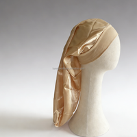 LUMI Bonnets de Nuit en Soie Satinée Personnalisables avec Logo, Bande Longue Bouclée de Luxe, Réglables pour Femmes, Cheveux Naturels, Quatre Saisons, 30x66cm