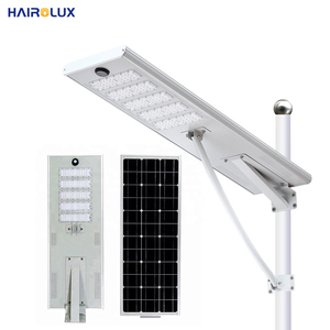 Hairolux Dự Án Nhôm Tinh Khiết Monocrystalline Bảng Điều Khiển Lò Vi Sóng Tích Hợp Đường 100W Năng Lượng Mặt Trời Đèn Đường - Product Image 2