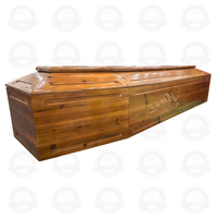 Ataúdes Funerarios de Madera Maciza Biodegradable de Diseño Europeo de Lujo, con Color Personalizable y 1 Año de Garantía
