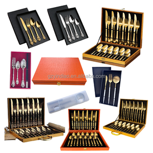 Sang trọng hiện đại thép không gỉ vàng <span class=keywords><strong>Flatware</strong></span> <span class=keywords><strong>Set</strong></span> phương Tây dao kéo Full <span class=keywords><strong>Set</strong></span> bao gồm Fork Knife cho nhà hàng Bộ đồ ăn - Product Image 6