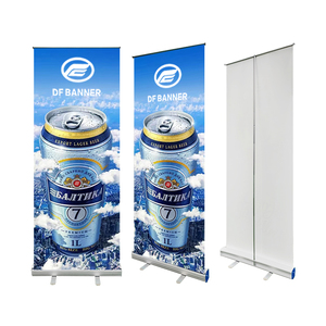 <span class=keywords><strong>Banner</strong></span> Enrollable Portátil de Aluminio 85*200cm con Base en Forma de Lágrima, Exhibición Retráctil Horizontal para Publicidad y Exposiciones - Product Image 3