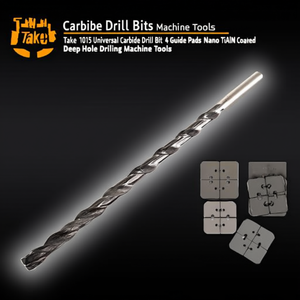 Ttake Ta1015 Universal Carbide <b>Drill</b> Bit 4 <b>Guide</b> Pads Nano TiAlN Coated Deep Hole Drilling Machine Tools - Product Image 3