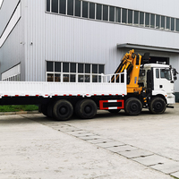 Vente directe d'usine, grue à bras télescopique de 25 tonnes, grue à bras articulé à 5 segments, grue montée sur camion