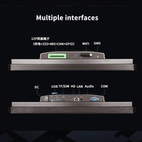 Layar kontrol industri HMI 7 inci sistem Android/Linux dengan port jaringan WiFi