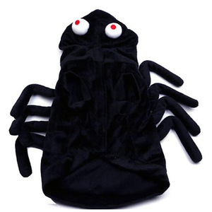 Costume pour animaux de compagnie sur le thème des araignées, vêtements rembourrés en coton noir, taille SML, pour chat et chien, tenue de transformation pour fête d'Halloween - Product Image 5