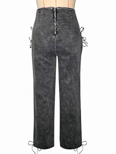 <span class=keywords><strong>Jeans</strong></span> da Donna Trendy 2026, Taglie S-2XL, <span class=keywords><strong>Pantaloni</strong></span> Streetwear <span class=keywords><strong>con</strong></span> Lacci - Product Image 4