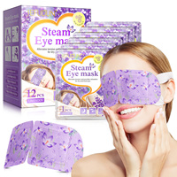 Masques oculaires chauffants jetables à marque privée pour spa et sommeil, à effet vapeur, vente en gros