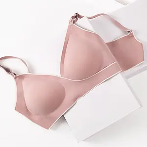 Bouton ouvert sans fil sans couture allaitement sport soutien-gorge maternité respirant femmes enceintes allaitement soutien-gorge