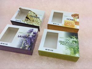 China Wholesale Natural Kraft paper soap <b>boxes</b> for hand made soaps - customized handmade soap packaging box - Product Image 3