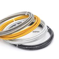 Kit de câbles de frein et de levier de vitesses pour vélo de route pliable SY MTB, tube tressé en acier de 5 mm, 3 mètres