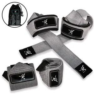 Premium Wrist Support lifting straps with Carry Bag Professional Grade Heavy Duty Hand and Weightlifting Wrist Wraps