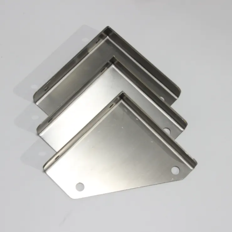 Durable custom 4 hole stainless steel metal 90 degree wall metal mount corner angle bracket