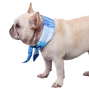 בנדנה לכלב לקיץ, בהתאמה אישית, סיטונאי, מבד פוליאסטר ממוחזר, נושם, נוח, רך, מקרר, נגד מכת חום, פסים, לשימוש חיצוני - Product Image 3