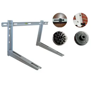 PJ412 Folding Support Bracket Unit New for Smart Air Conditioner Outdoor Room AC Polyester Powder Coating Black or Grey Ce Rohs