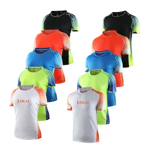 Factory Custom Ontwerp Badminton Shirts Mannen Vrouwen Tennis T Shirts Quick Dry Badminton Kleding Tennis Shirt