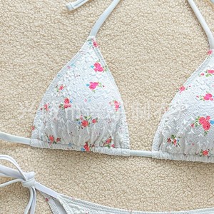New sexy swimsuit, European and American hot girl <b>triangle</b> bag two-piece <b>bikini</b>, fresh and cute foreign trade swimwear <b>bikini</b> - Product Image 3