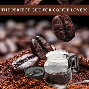 Wholesale 16oz Glass Coffee Pot with Handle Heat Resistant Mug Lid Kitchen Gadgets - Product Image 4