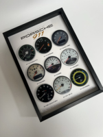 Cadre photo d'évolution de la voiture 911, cadre de décoration pour les fans de voitures, histoire de l'évolution du tableau de bord classique