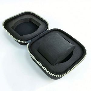 Custom Logo Hard Shell <b>Watch</b> Pouch Black Leather Waterproof EVA <b>Watch</b> Box Travel Small EVA <b>Watch</b> <b>Case</b> with Foam Pillow - Product Image 3
