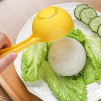 Cuillère à riz antiadhésive, moule à sushi, cuillère à boulettes de riz, cuillère à riz demi-ronde de qualité supérieure, cuillère à congee, accessoire de cuisine pour la maison