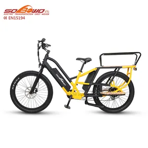 750w强力双电池脂肪轮胎电动货运自行车