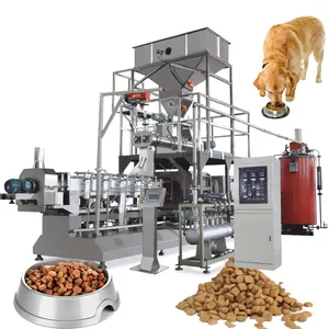 Puffed Puppy Pet Dog Food Feed Extruder Processing Plant Production Line Machinery Equipment